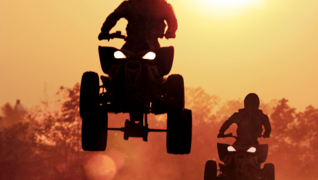 atv sunset